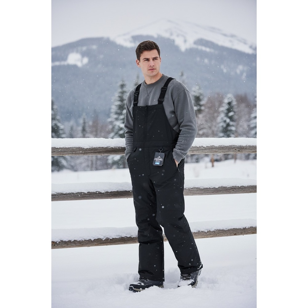 NWT Mern's WhiteStorm Black Overalls Winter Apparel Size LG